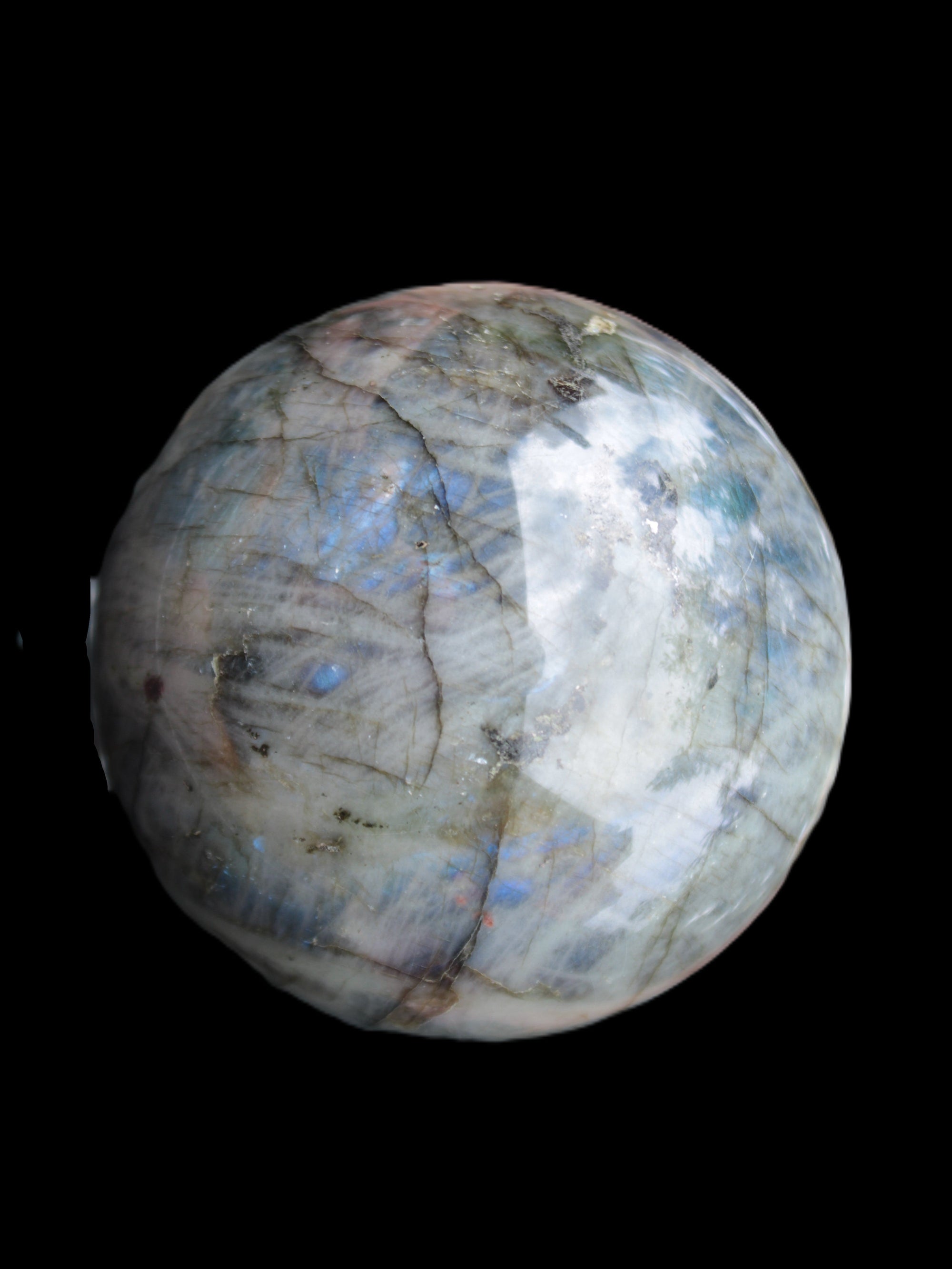 Labradorite sphere 105mm 1772g Rocks and Things Store