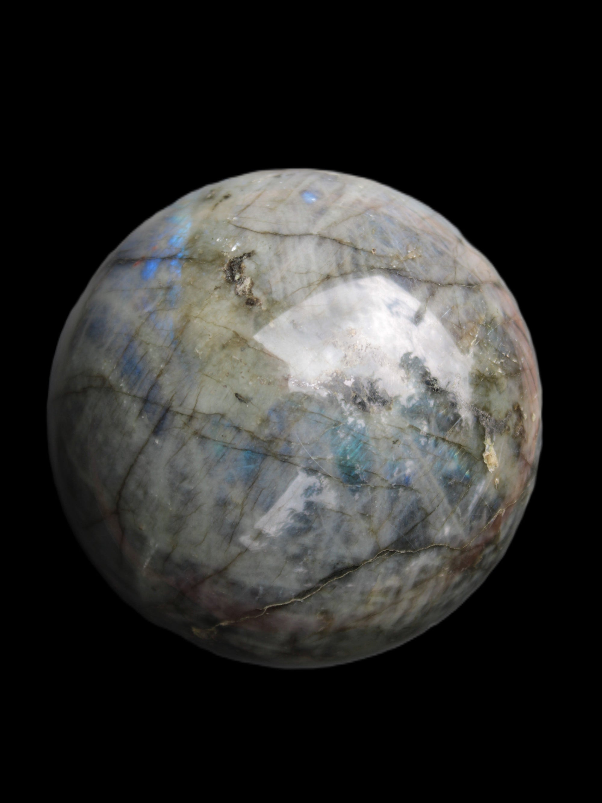 Labradorite sphere 105mm 1772g Rocks and Things Store