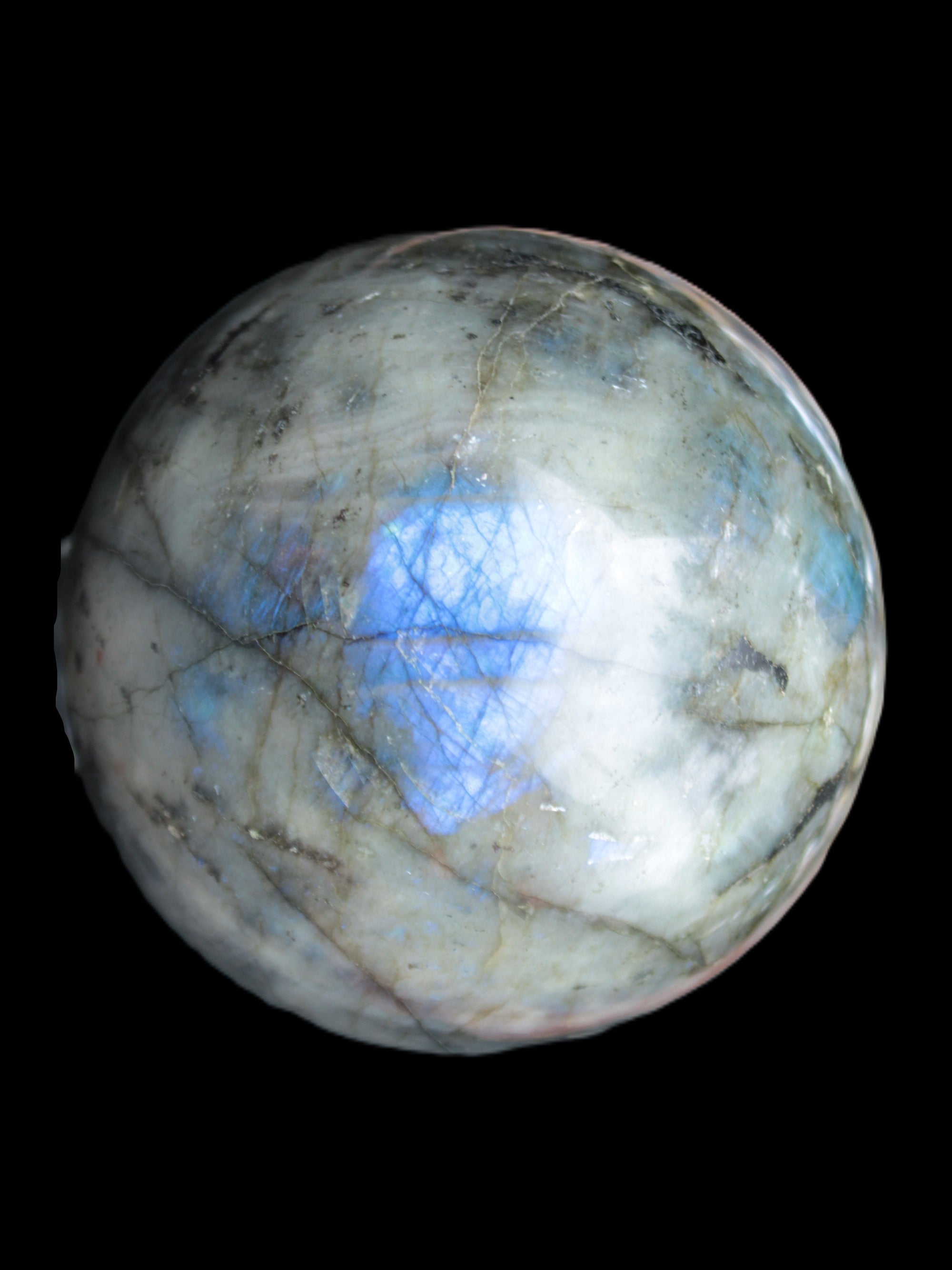 Labradorite sphere 105mm 1772g Rocks and Things Store