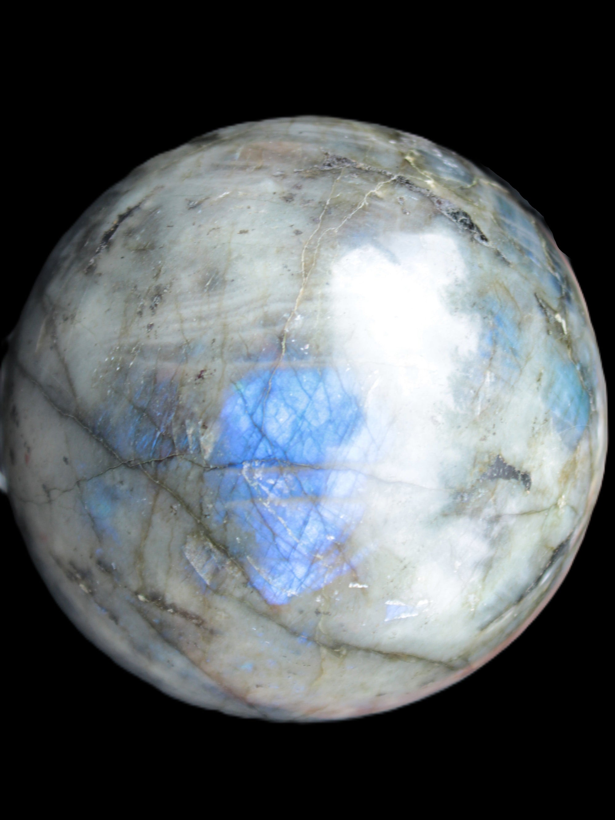 Labradorite sphere 105mm 1772g Rocks and Things Store