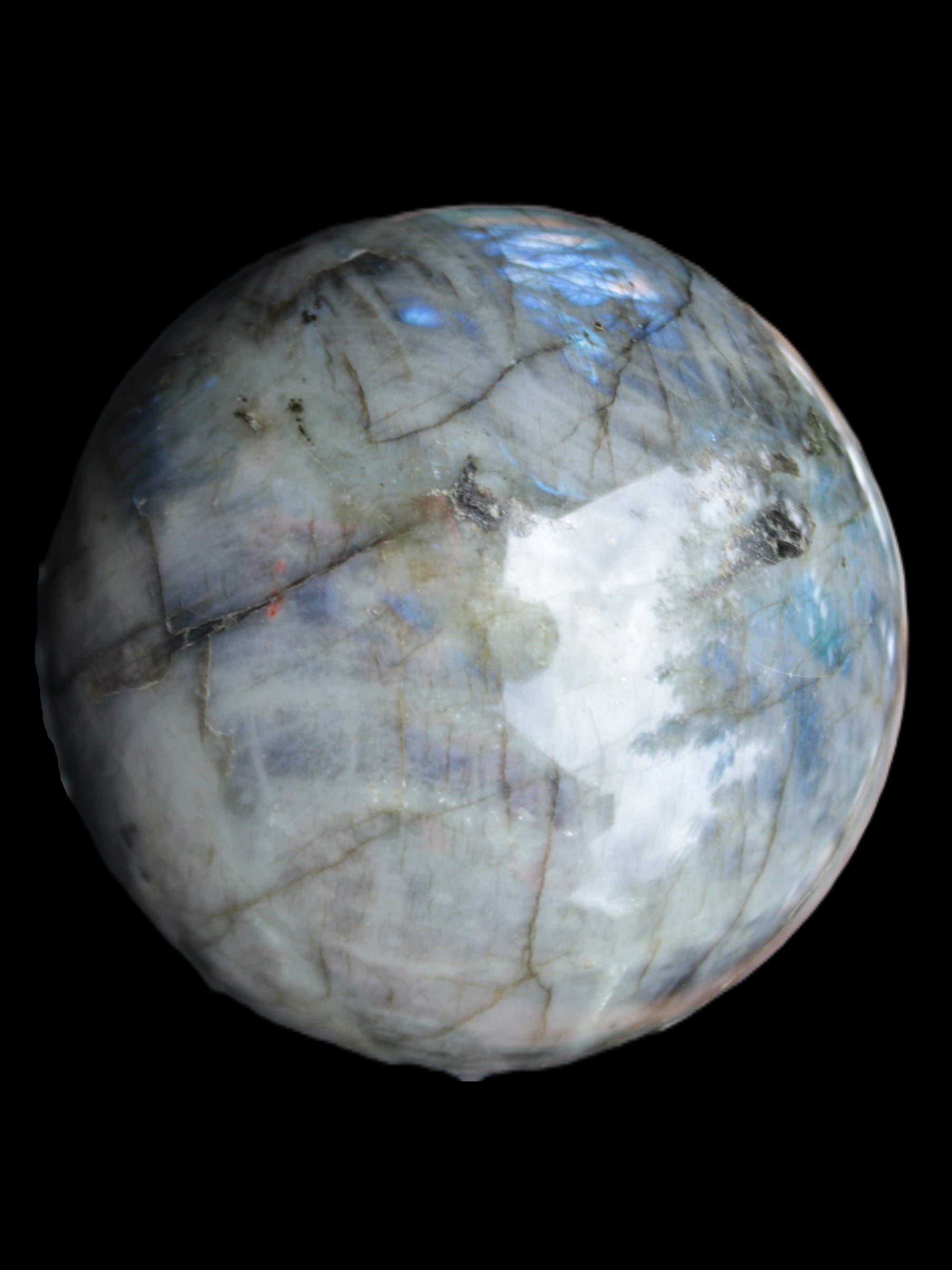 Labradorite sphere 105mm 1772g Rocks and Things Store