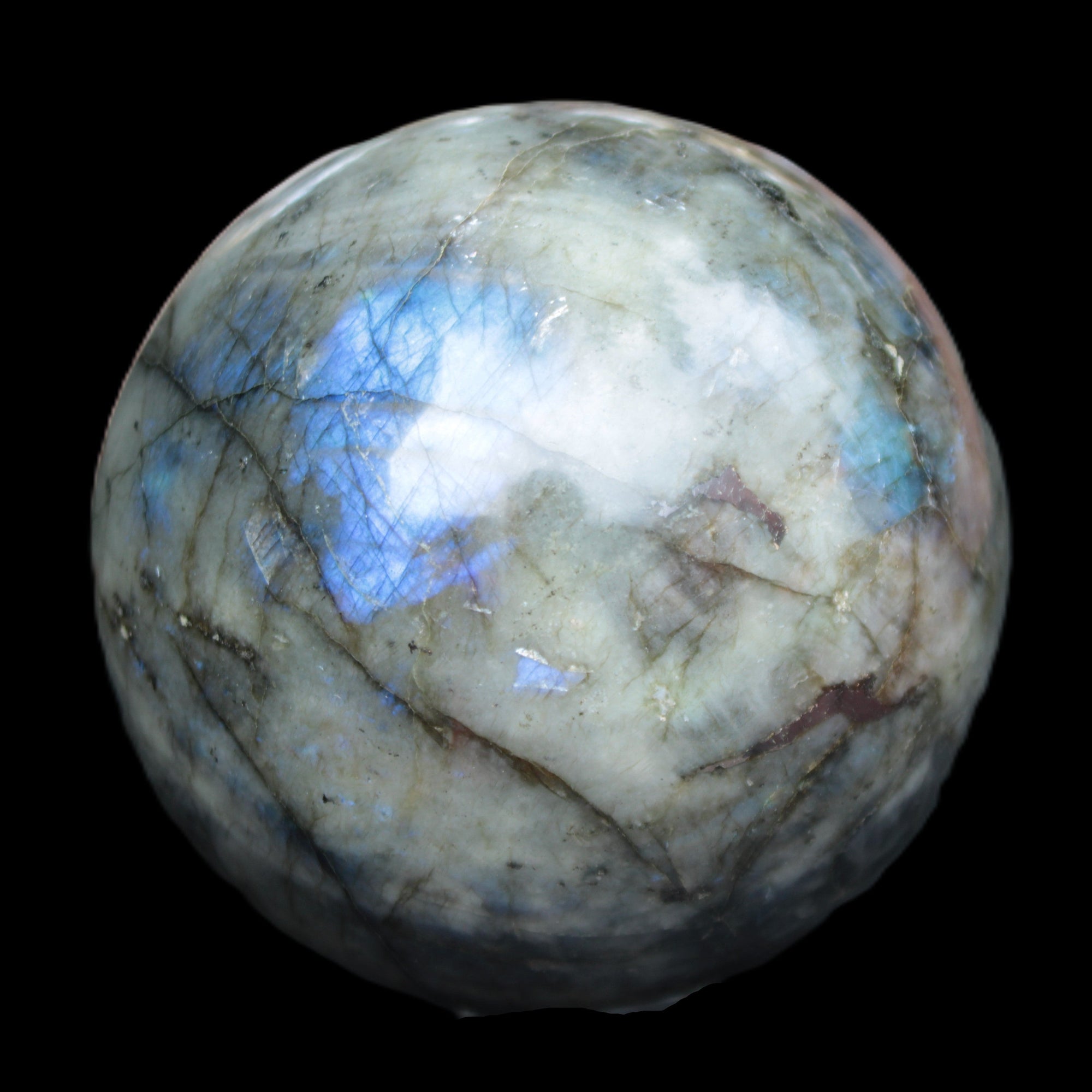 Labradorite sphere 105mm 1772g Rocks and Things Store