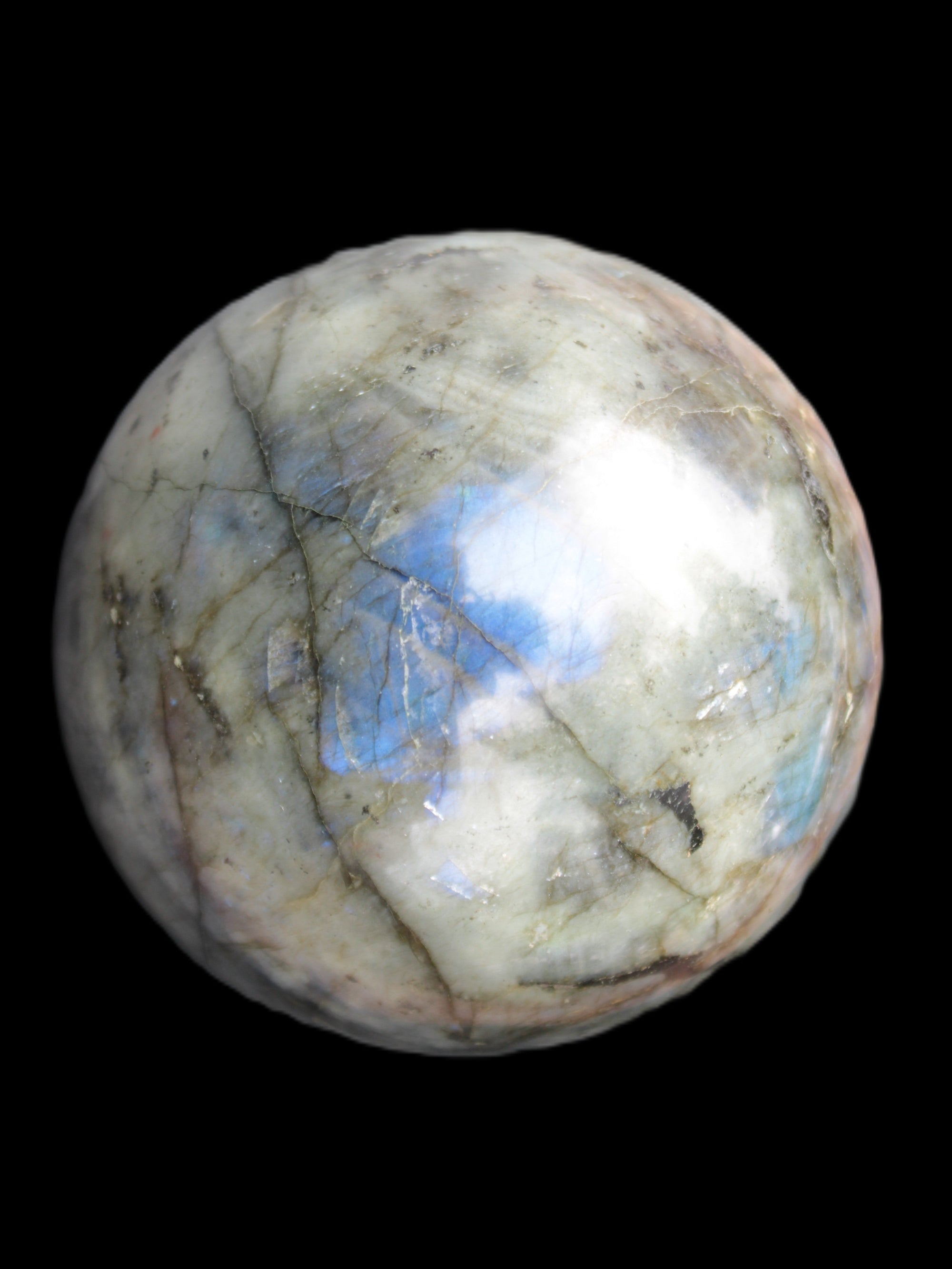 Labradorite sphere 105mm 1772g Rocks and Things Store