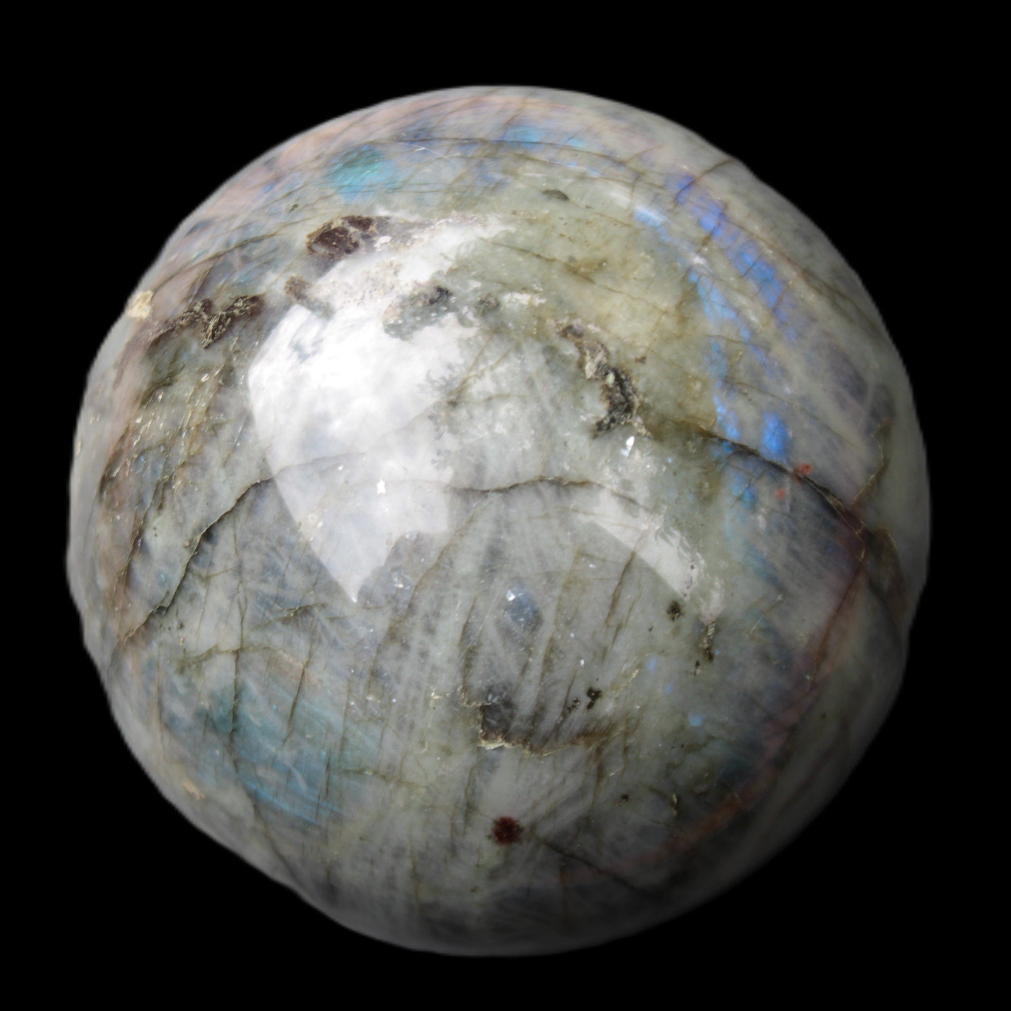 Labradorite sphere 105mm 1772g Rocks and Things Store