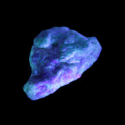 Emerald crystals on matrix from Pakistan 45.5ct 9.1g in UV light - Rocks and Things Store