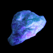 Emerald crystals on matrix from Pakistan 45.5ct 9.1g in UV light - Rocks and Things Store