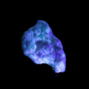 Emerald crystals on matrix from Pakistan 45.5ct 9.1g in UV light - Rocks and Things Store
