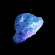 Emerald crystals on matrix from Pakistan 45.5ct 9.1g in UV light - Rocks and Things Store