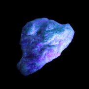 Emerald crystals on matrix from Pakistan 45.5ct 9.1g in UV light - Rocks and Things Store