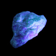 Emerald crystals on matrix from Pakistan 45.5ct 9.1g in UV light - Rocks and Things Store