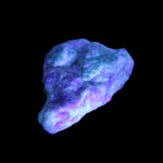 Emerald crystals on matrix from Pakistan 45.5ct 9.1g in UV light - Rocks and Things Store