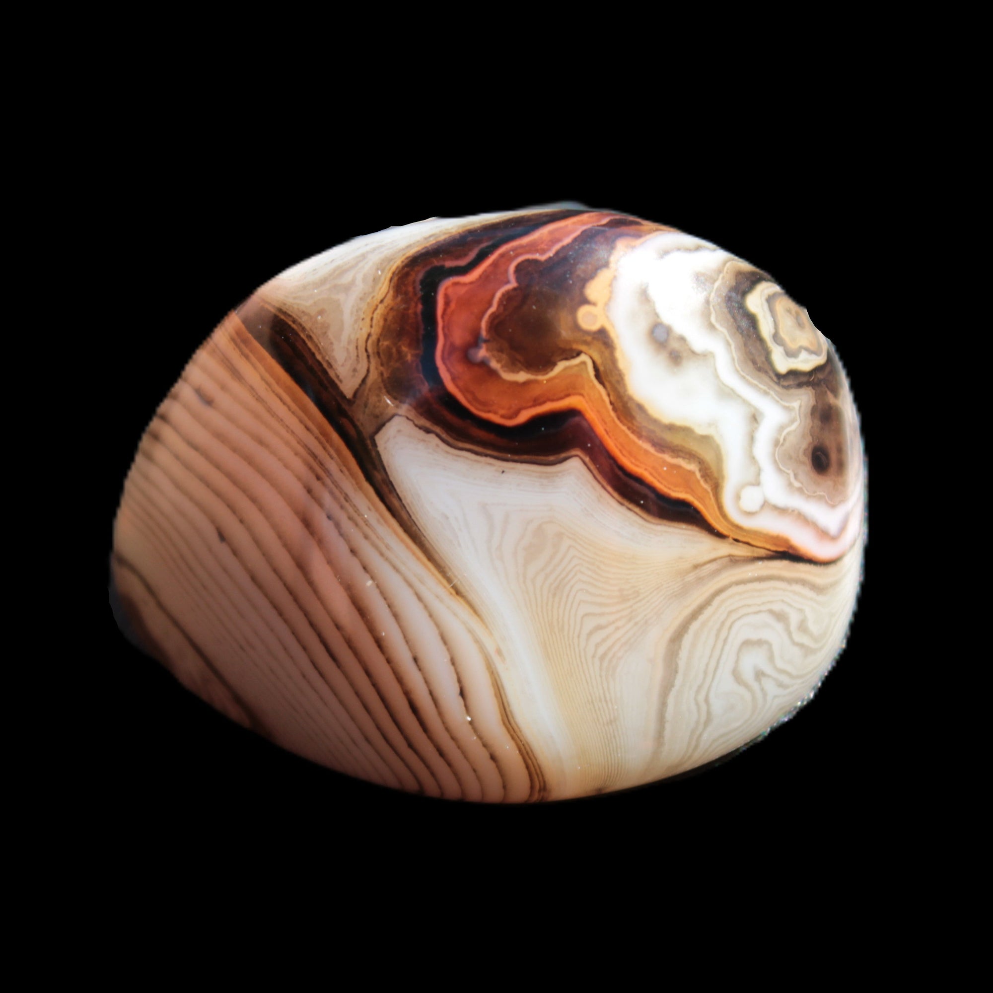 Crazy Lace Banded Agate from Madagascar 37*26mm 18.7g