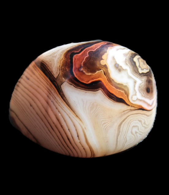 Crazy Lace Banded Agate from Madagascar 37*26mm 18.7g