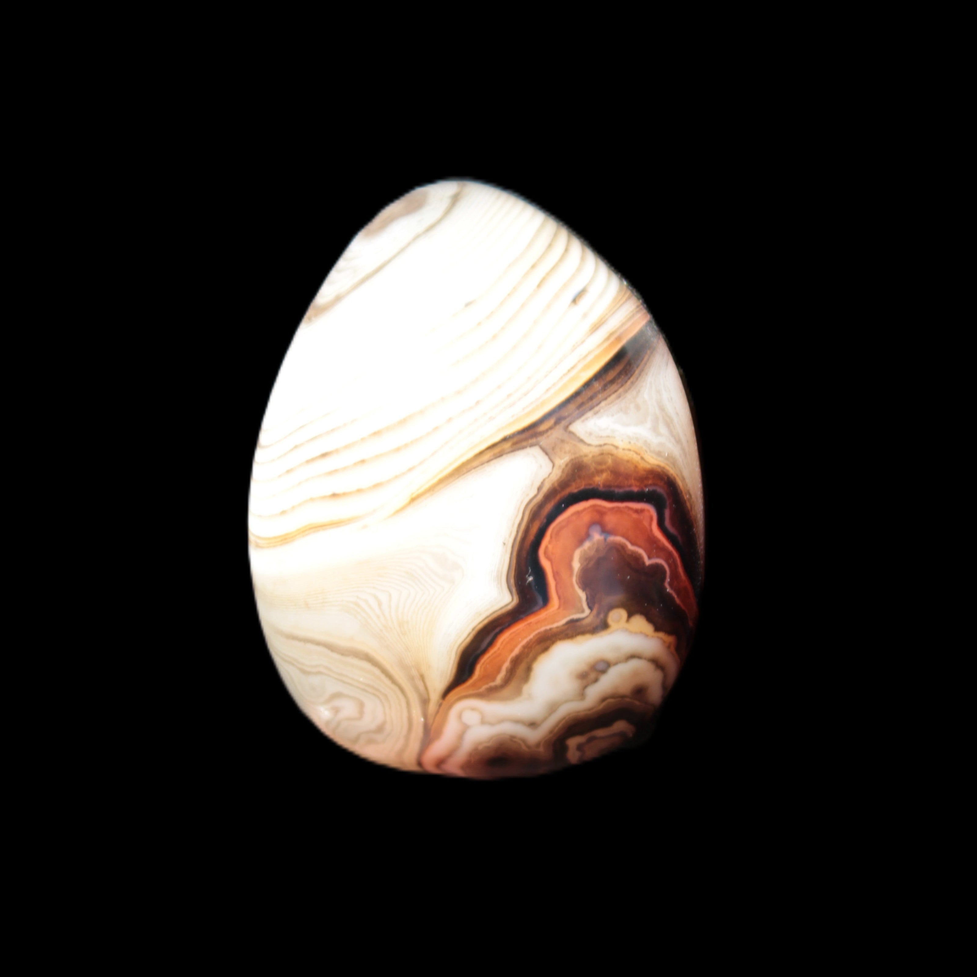 Crazy Lace Banded Agate from Madagascar 37*26mm 18.7g - Rocks and Things Store