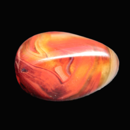 Crazy Lace Carnelian Banded Agate from Madagascar 30*24mm 25.8g - Rocks and Things Store