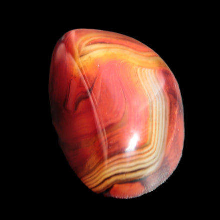 Crazy Lace Carnelian Banded Agate from Madagascar 30*24mm 25.8g - Rocks and Things Store