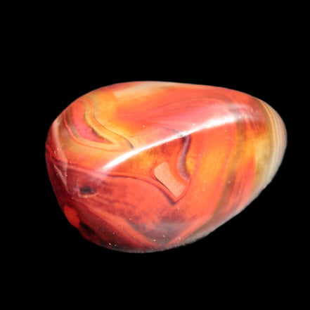 Crazy Lace Carnelian Banded Agate from Madagascar 30*24mm 25.8g - Rocks and Things Store
