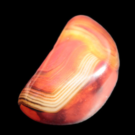 Crazy Lace Carnelian Banded Agate from Madagascar 30*24mm 25.8g - Rocks and Things Store