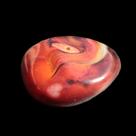 Crazy Lace Carnelian Banded Agate from Madagascar 30*24mm 25.8g - Rocks and Things Store