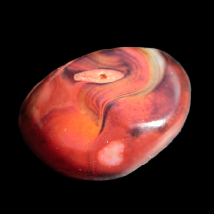 Crazy Lace Carnelian Banded Agate from Madagascar 30*24mm 25.8g - Rocks and Things Store