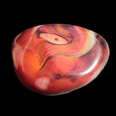 Crazy Lace Carnelian Banded Agate from Madagascar 30*24mm 25.8g - Rocks and Things Store