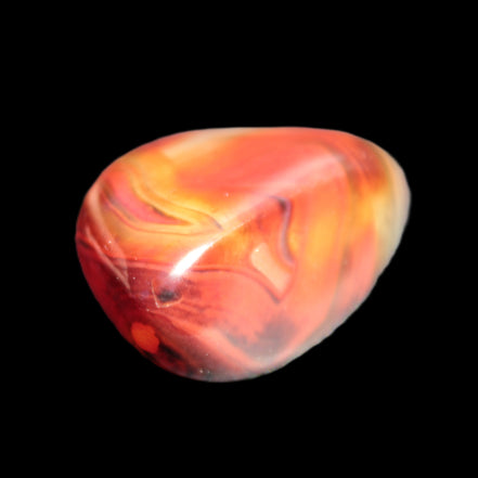 Crazy Lace Carnelian Banded Agate from Madagascar 30*24mm 25.8g - Rocks and Things Store