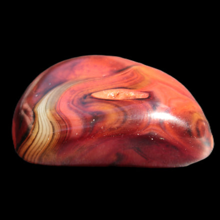 Crazy Lace Carnelian Banded Agate from Madagascar 30*24mm 25.8g - Rocks and Things Store