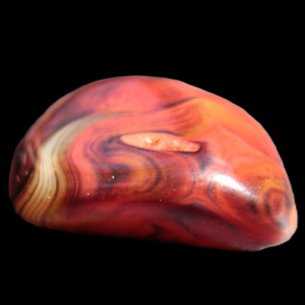 Crazy Lace Carnelian Banded Agate from Madagascar 30*24mm 25.8g - Rocks and Things Store