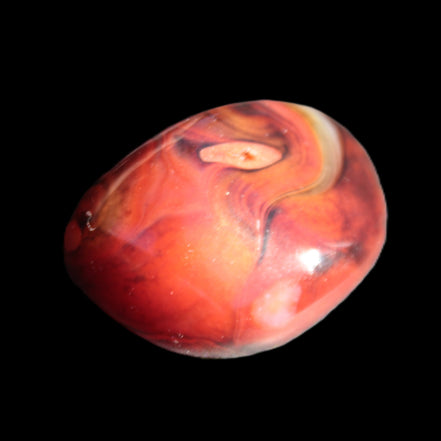 Crazy Lace Carnelian Banded Agate from Madagascar 30*24mm 25.8g - Rocks and Things Store