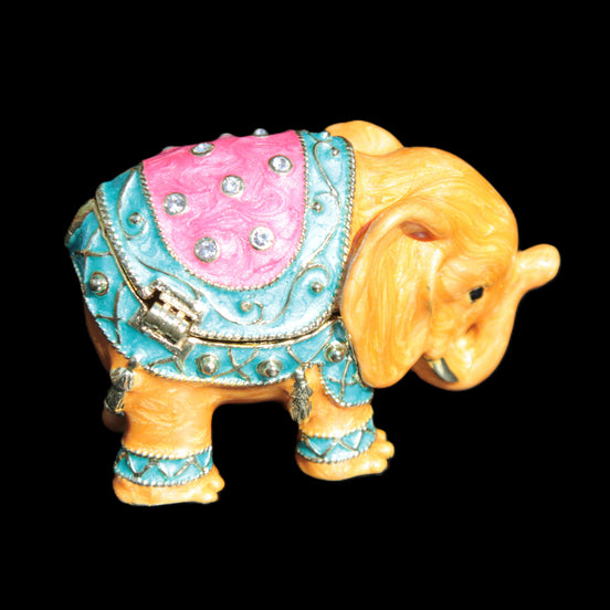 Elephant trinket box by Keren Kopal 16*14*26mm in sunlight - Rocks and Things Store