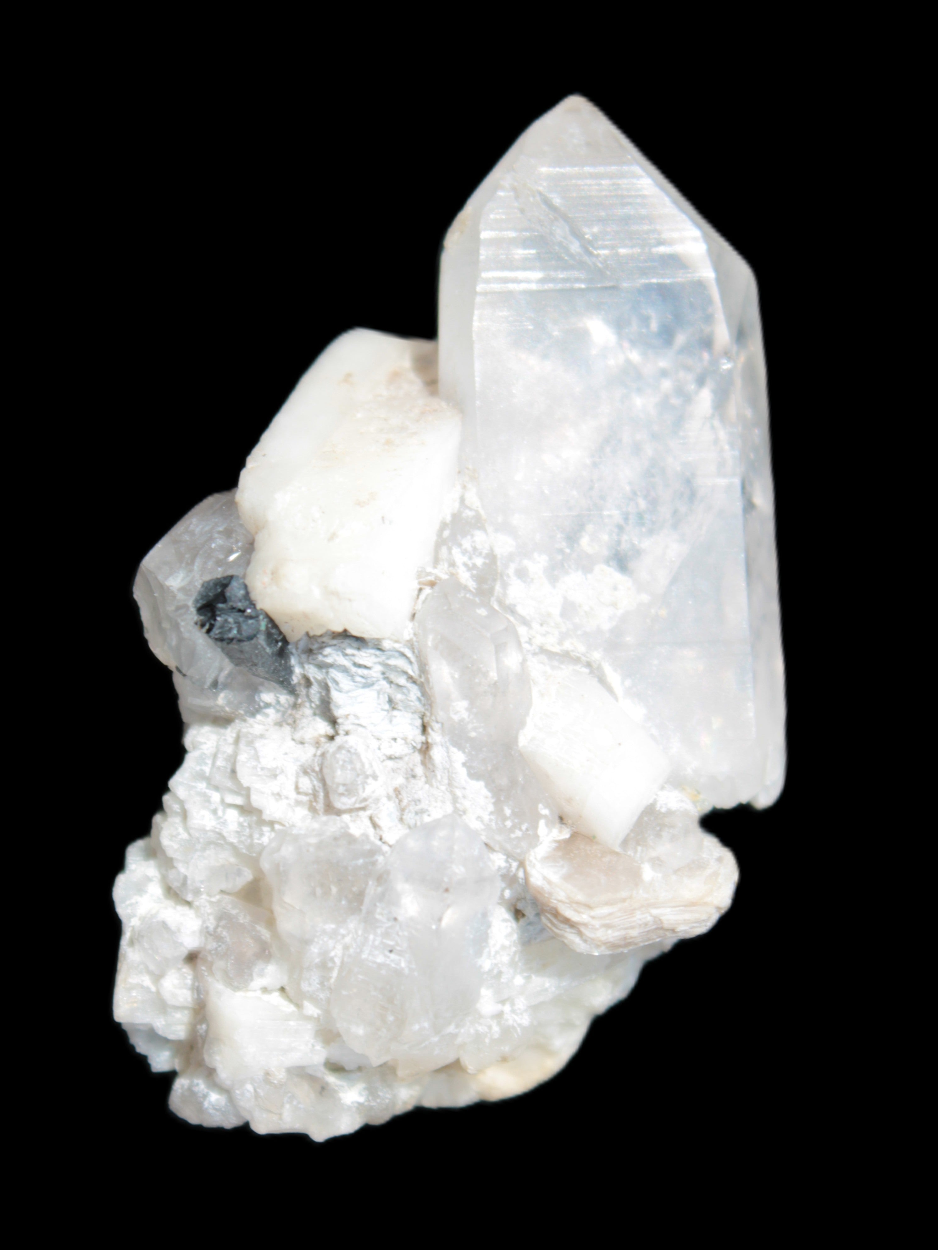 Quartz, Tourmaline, Feldspar cluster specimen 43mm 23.7g Rocks and Things Store