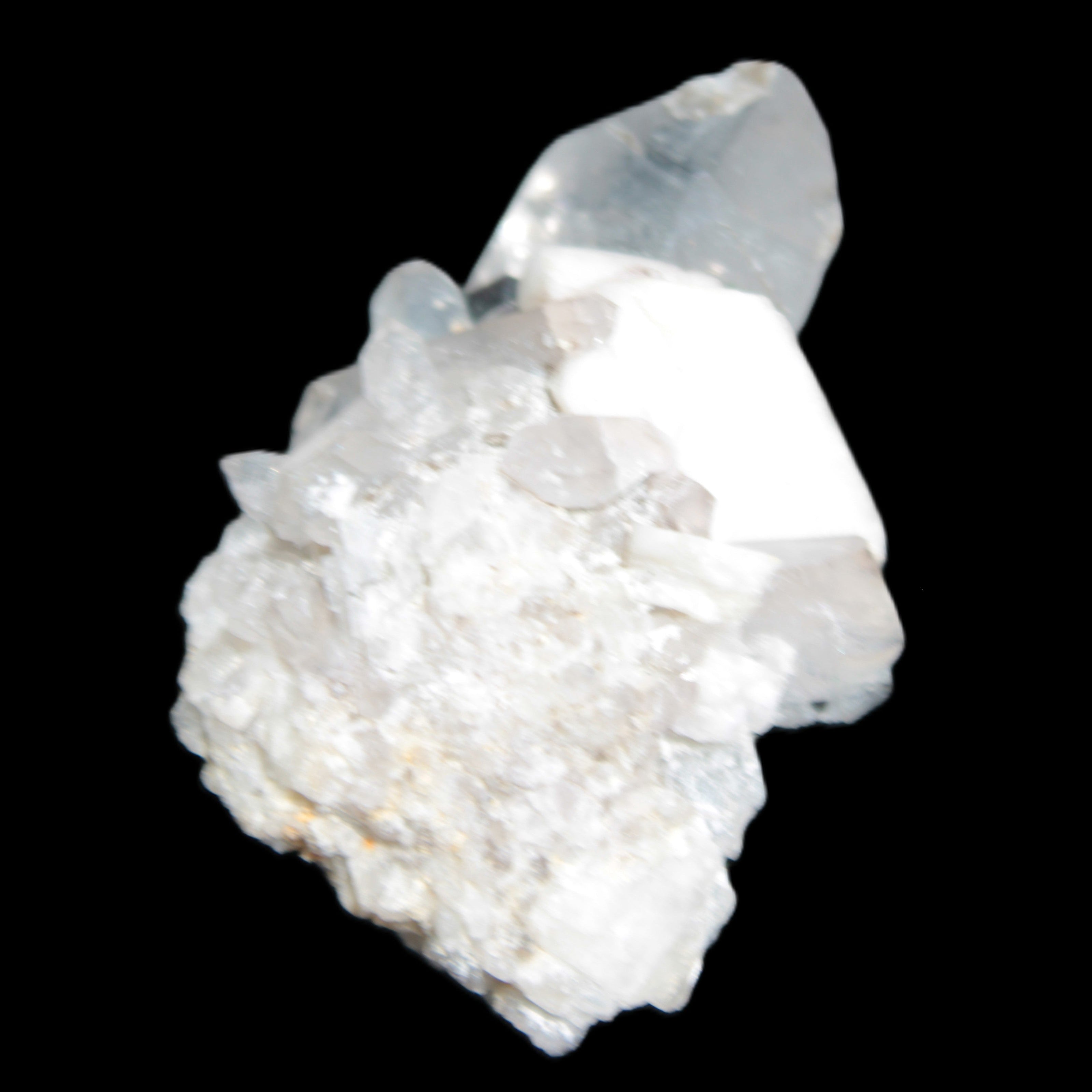 Quartz, Tourmaline, Feldspar cluster specimen 43mm 23.7g in sunlight - Rocks and Things Store