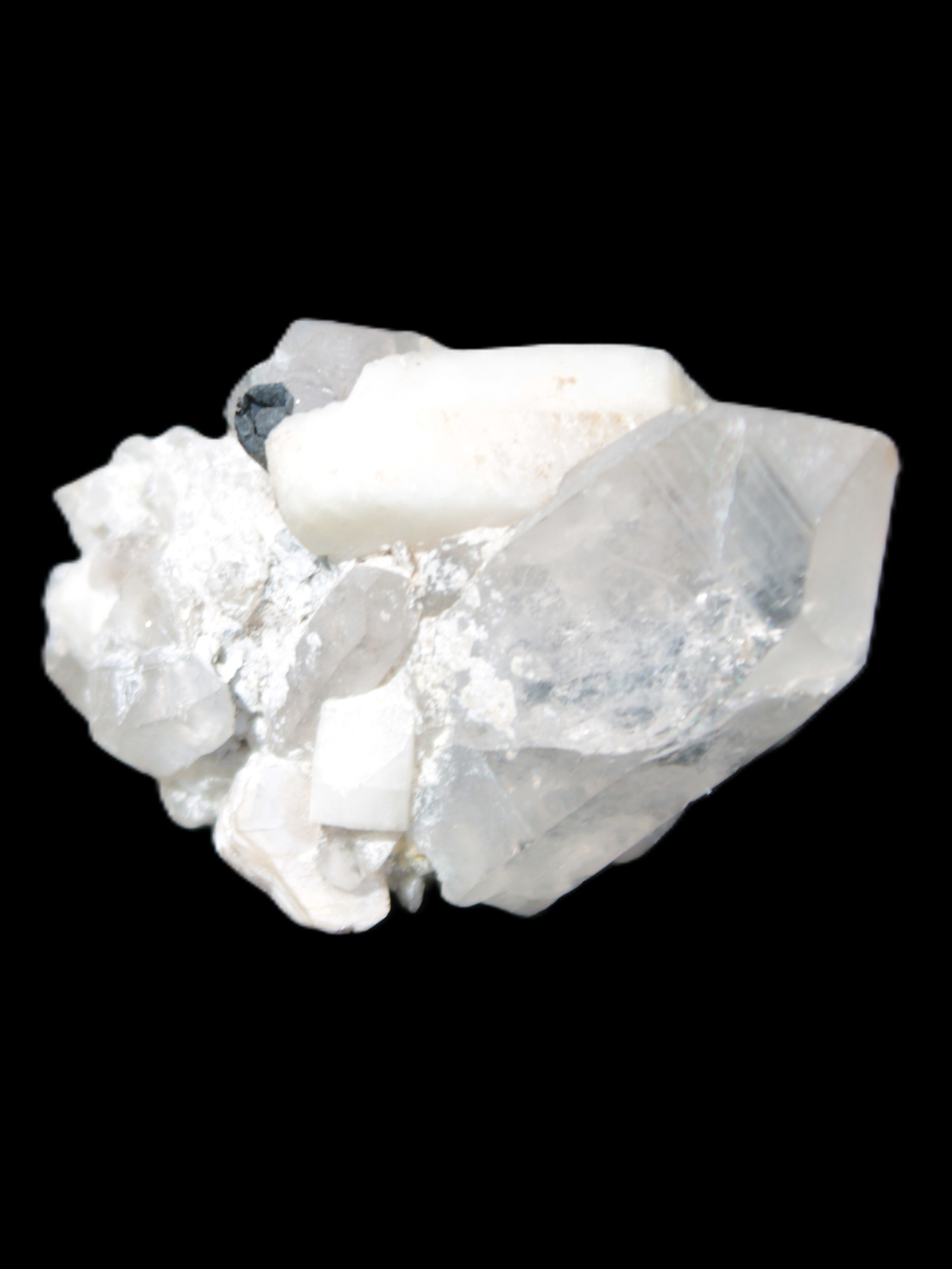 Quartz, Tourmaline, Feldspar cluster specimen 43mm 23.7g Rocks and Things Store