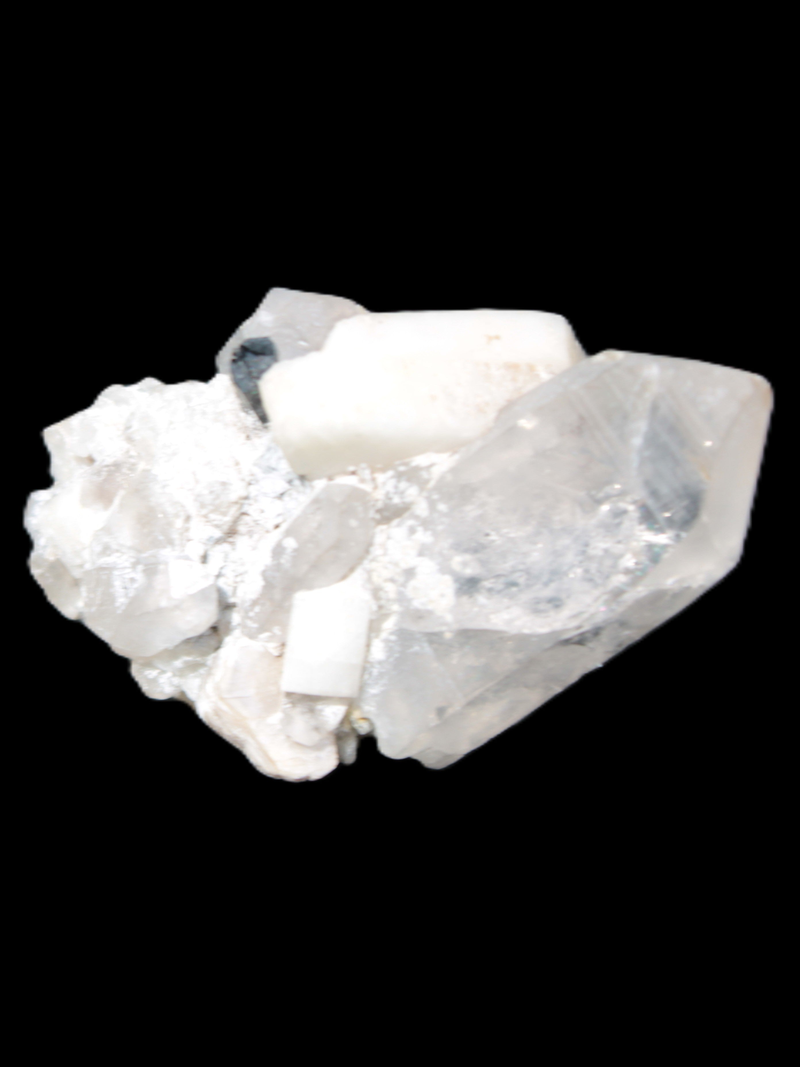 Quartz, Tourmaline, Feldspar cluster specimen 43mm 23.7g Rocks and Things Store