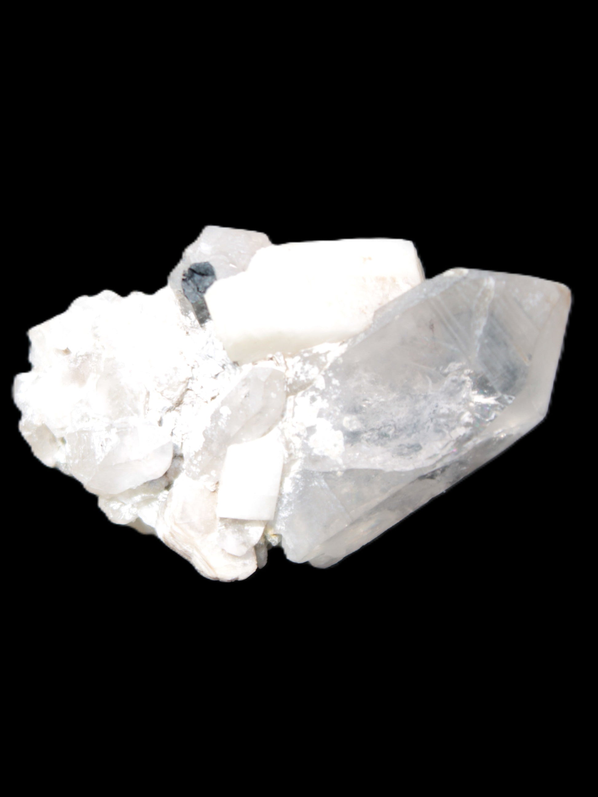 Quartz, Tourmaline, Feldspar cluster specimen 43mm 23.7g Rocks and Things Store