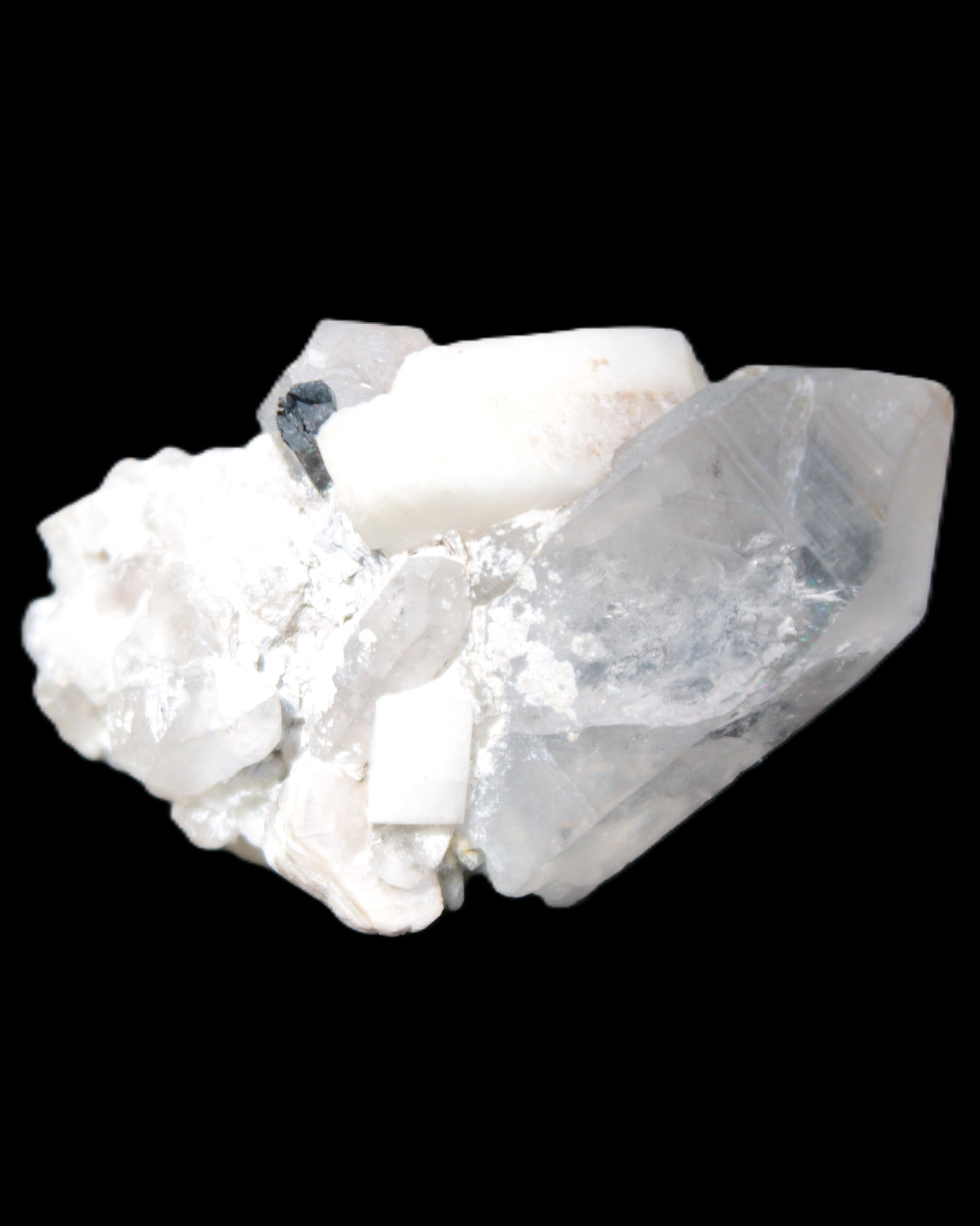 Quartz, Tourmaline, Feldspar cluster specimen 43mm 23.7g Rocks and Things Store
