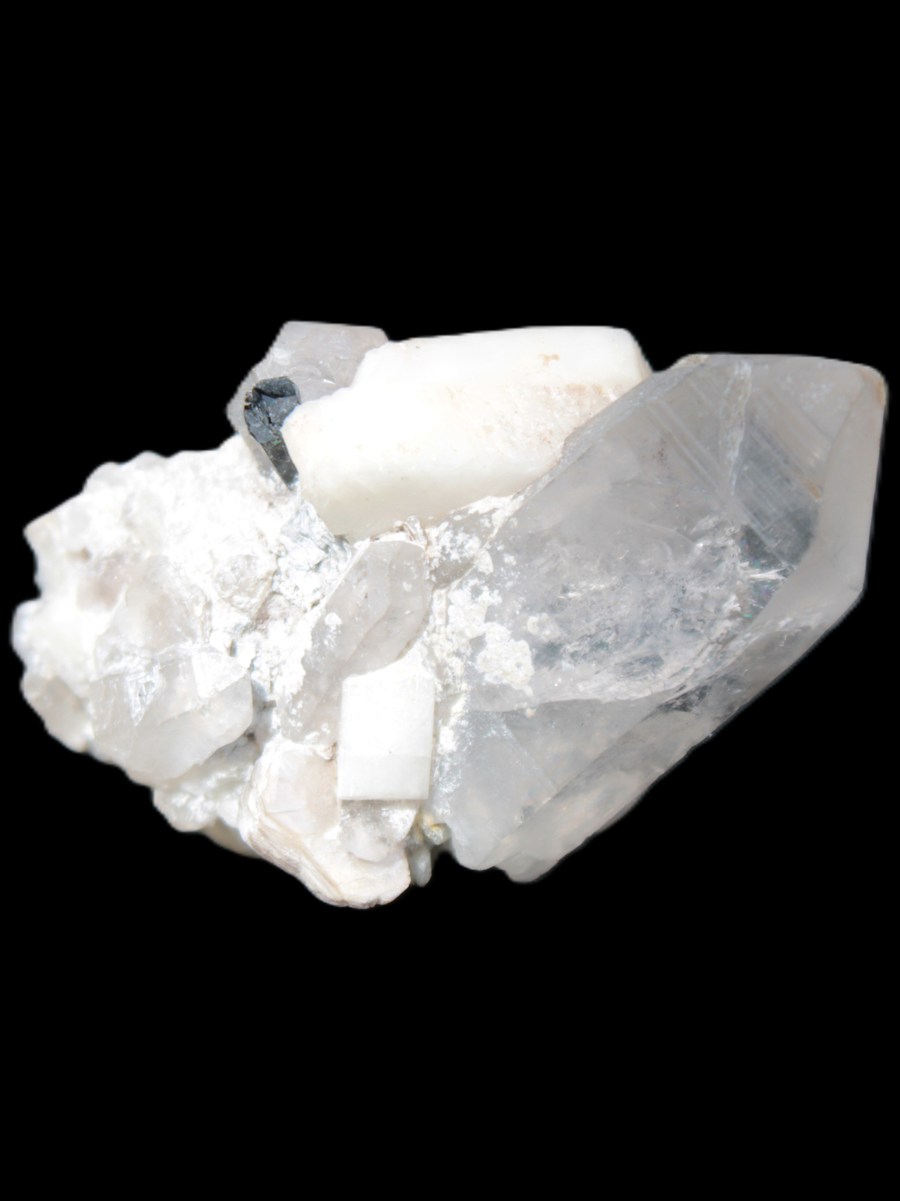 Quartz, Tourmaline, Feldspar cluster specimen 43mm 23.7g Rocks and Things Store