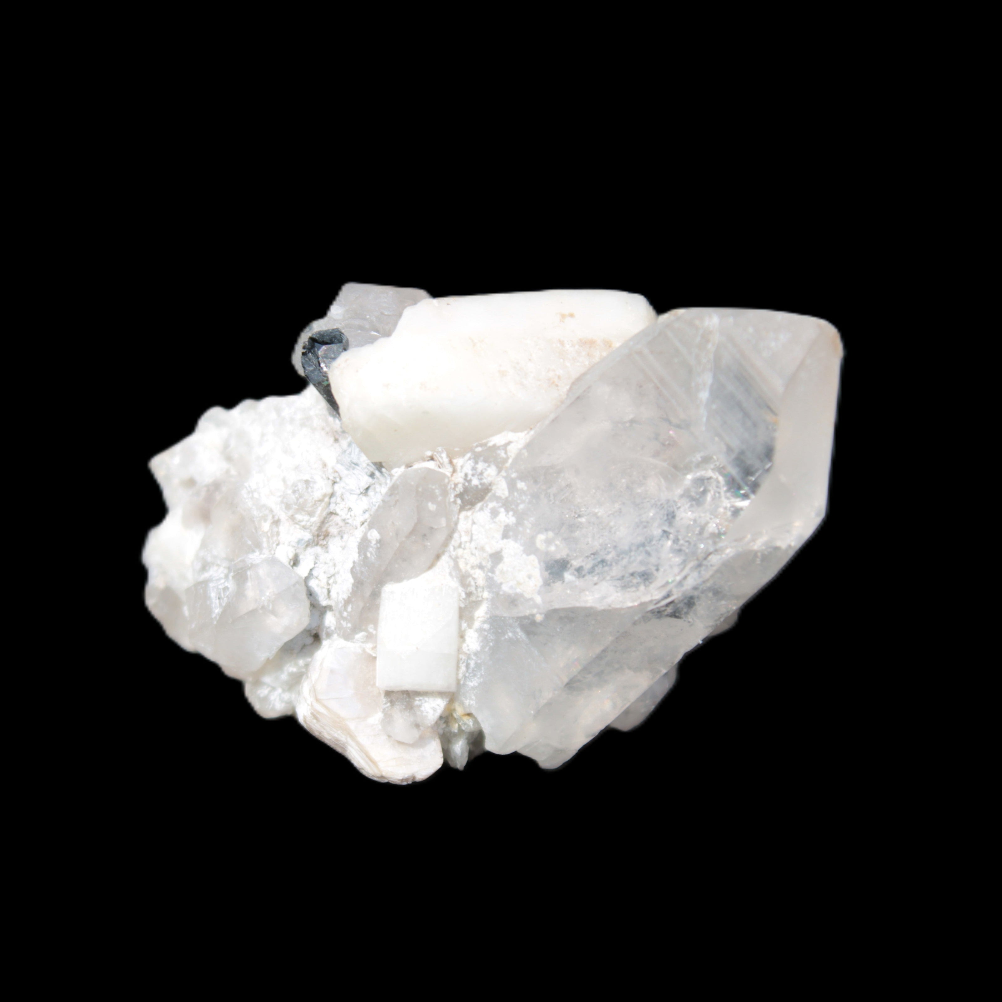 Quartz, Tourmaline, Feldspar cluster specimen 43mm 23.7g Rocks and Things Store