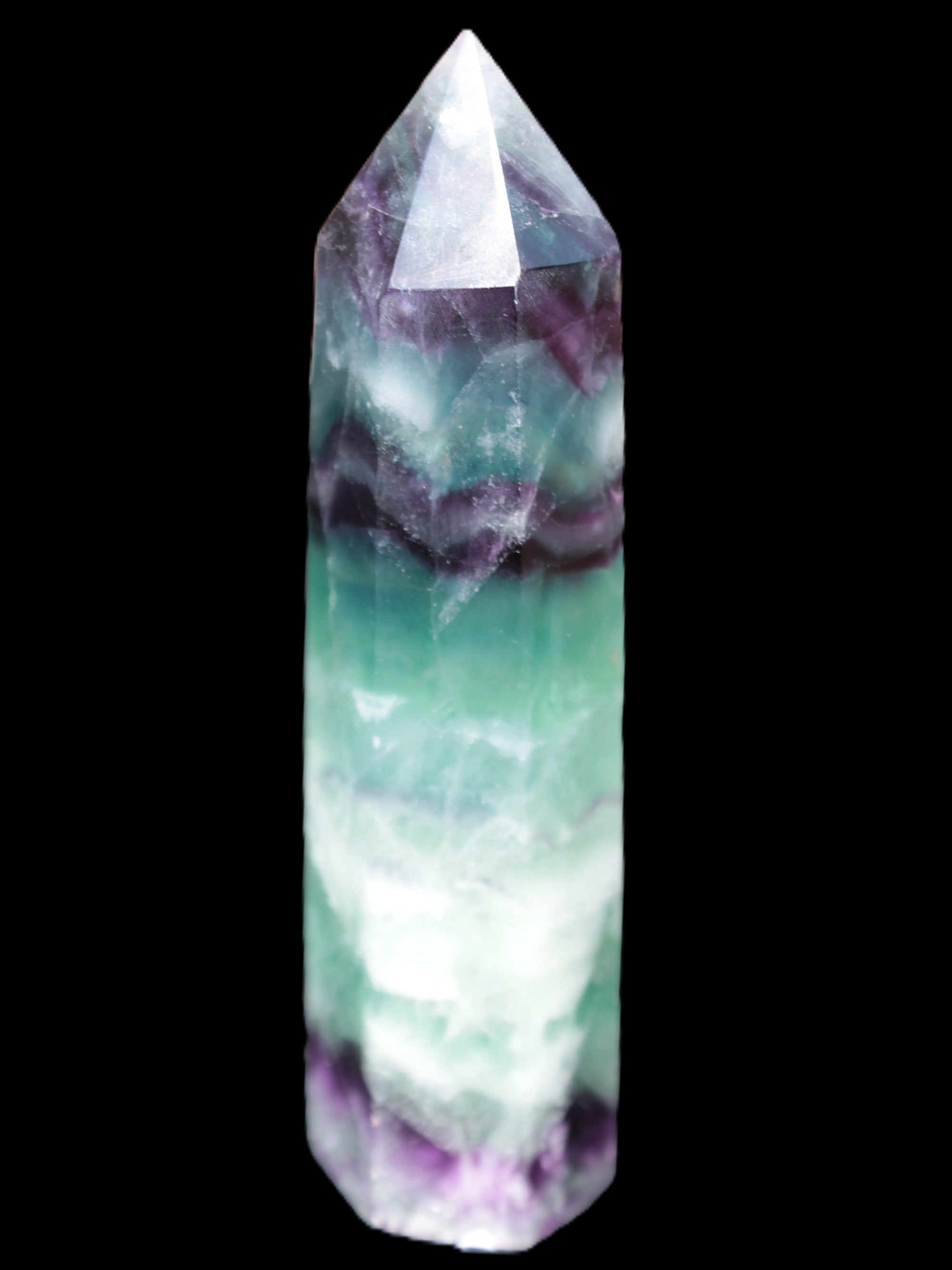 Colourful Fluorite obelisk 26*100mm 118.7g Rocks and Things Store