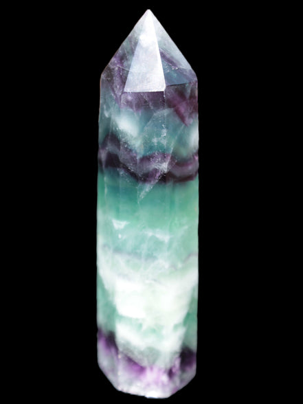 Colourful Fluorite obelisk 26*100mm 118.7g Rocks and Things Store