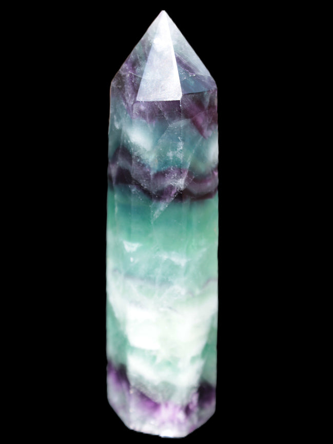 Colourful Fluorite obelisk 26*100mm 118.7g Rocks and Things Store