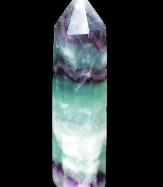 Colourful Fluorite obelisk 26*100mm 118.7g Rocks and Things Store