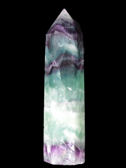 Colourful Fluorite obelisk 26*100mm 118.7g Rocks and Things Store