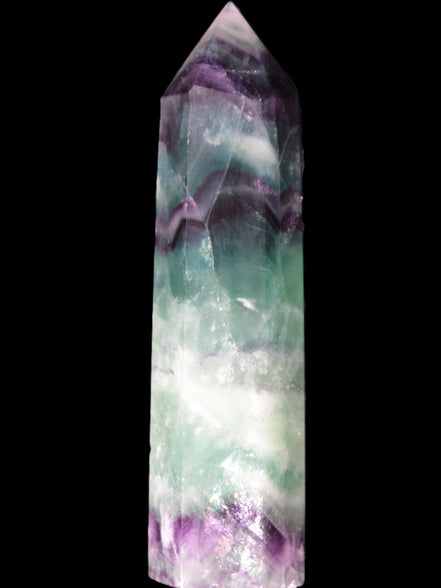 Colourful Fluorite obelisk 26*100mm 118.7g Rocks and Things Store
