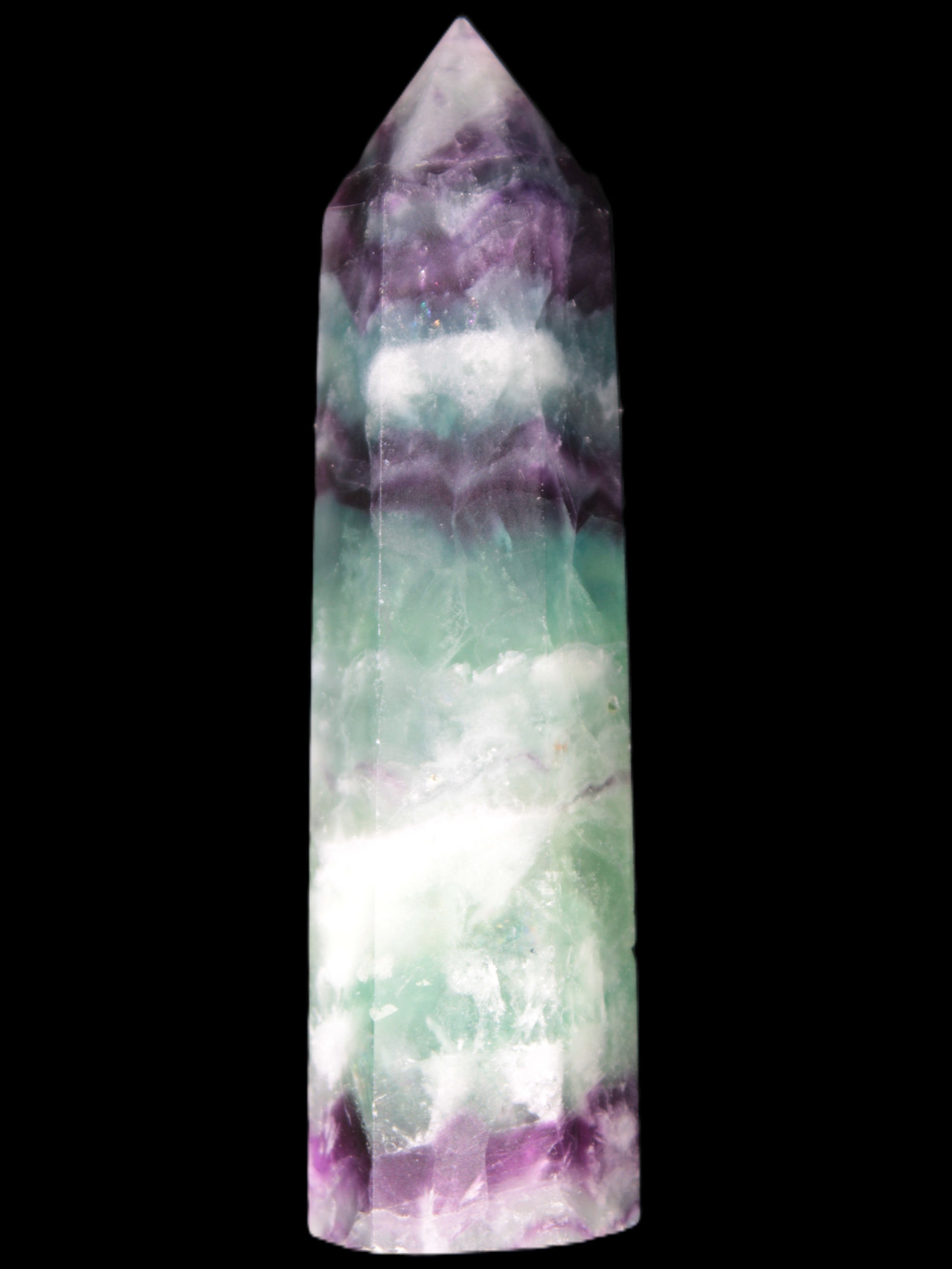 Colourful Fluorite obelisk 26*100mm 118.7g Rocks and Things Store