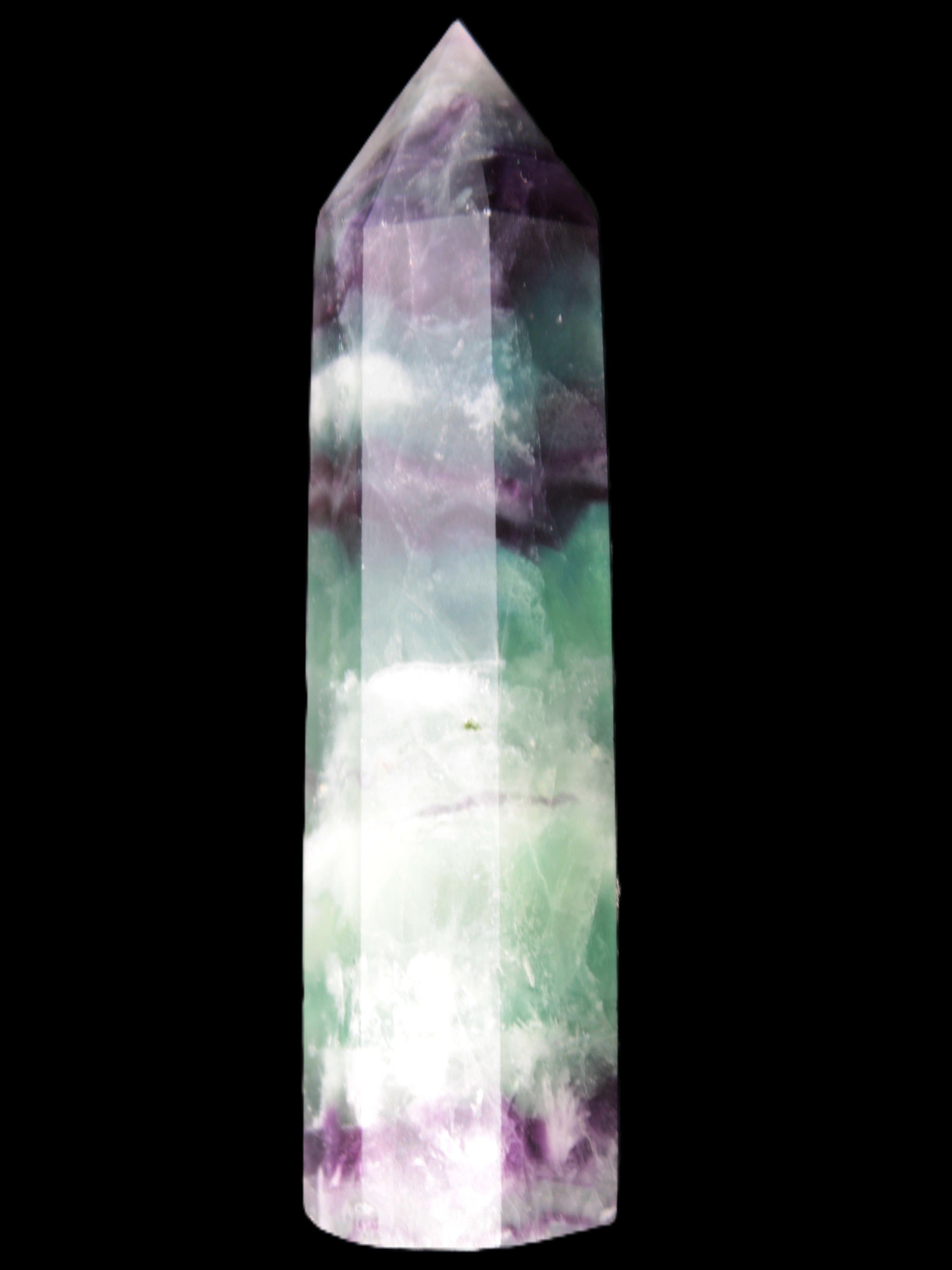 Colourful Fluorite obelisk 26*100mm 118.7g Rocks and Things Store