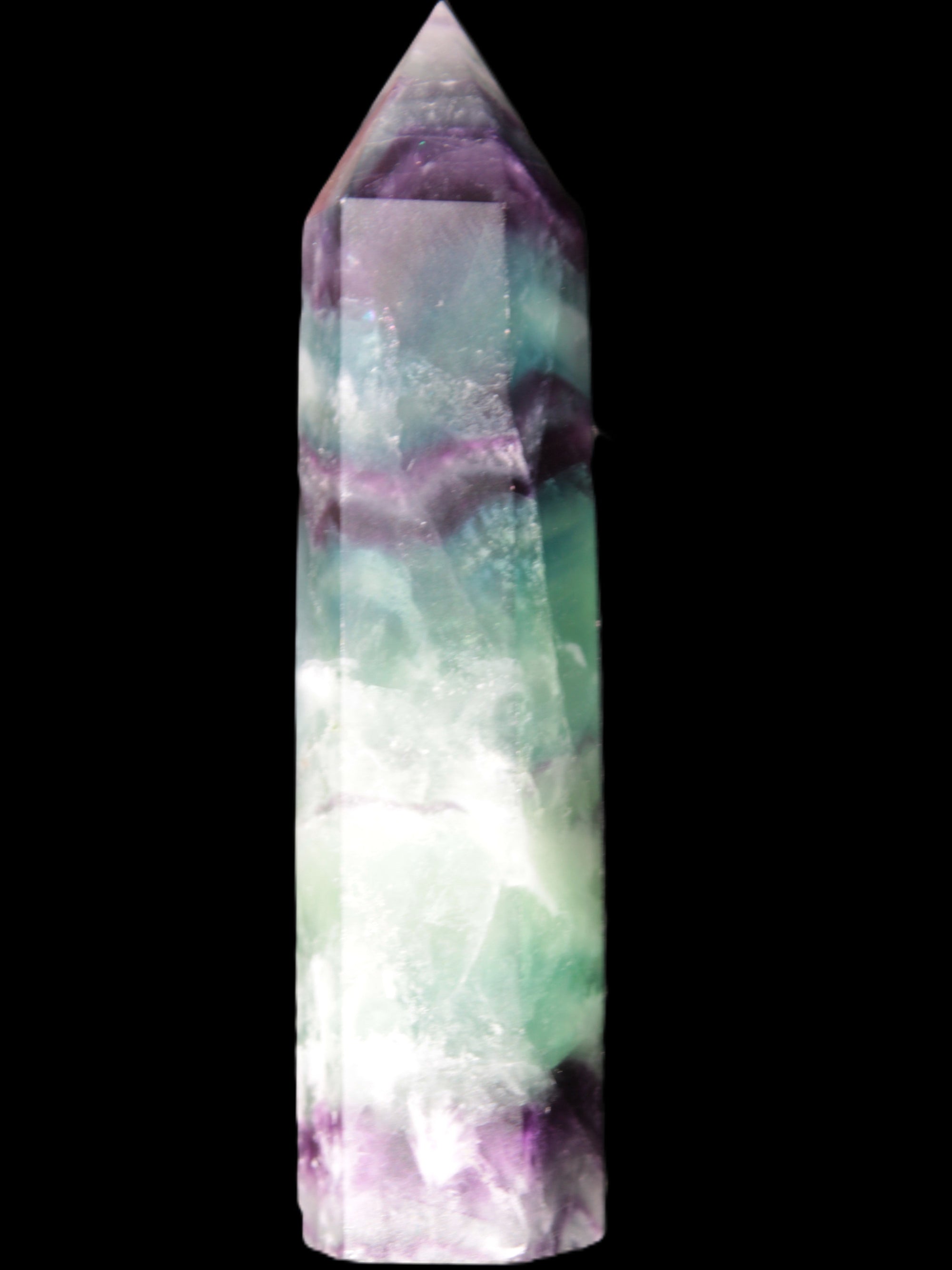 Colourful Fluorite obelisk 26*100mm 118.7g Rocks and Things Store