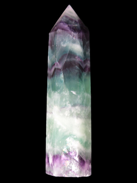 Colourful Fluorite obelisk 26*100mm 118.7g Rocks and Things Store