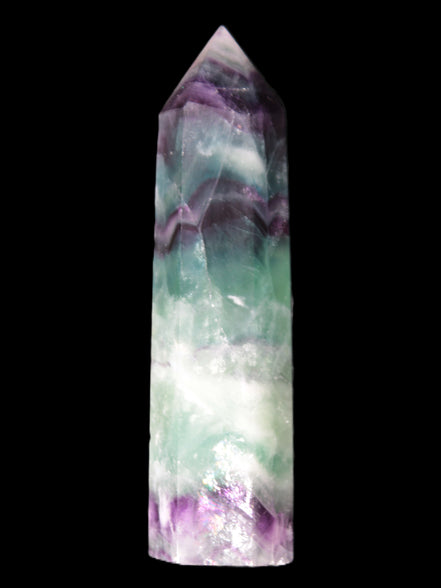 Colourful Fluorite obelisk 26*100mm 118.7g Rocks and Things Store