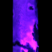 Moss Agate wand 85mm 76g in UV light - Rocks and Things Store